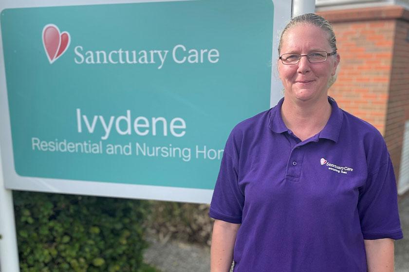 Bee Turney at Ivydene Residential and Nursing Home in Plymouth 