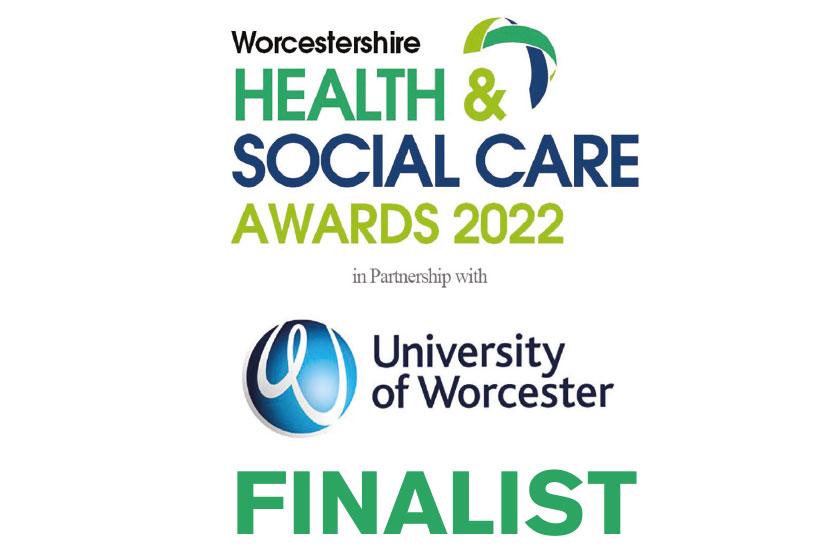 Worcestershire Health and Social Care Awards 2022 Finalist graphic