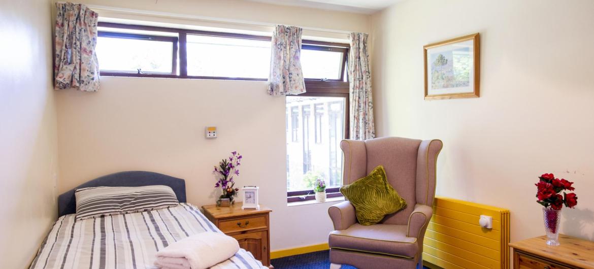 A bedroom at Parkview House Residential Care Home.