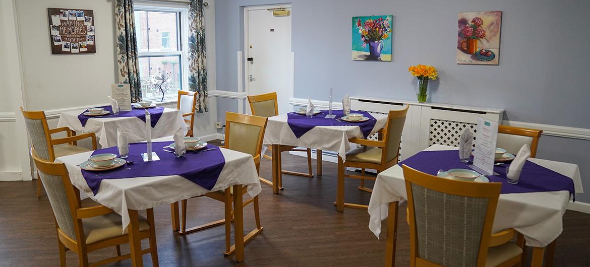 Greenslades Care Home Dining Room