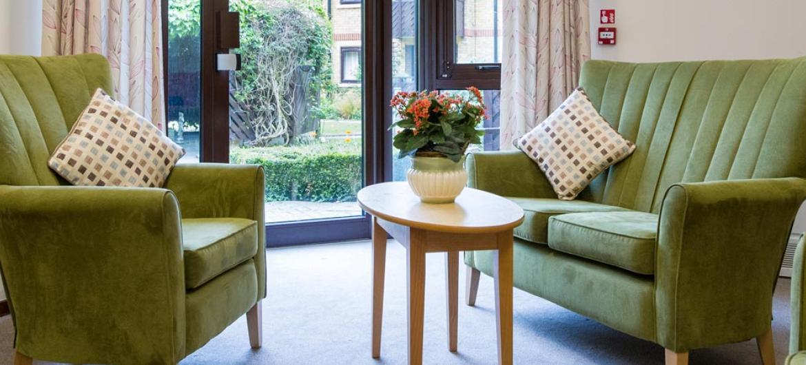 The Shaftesbury Court Residential Care Home lounge