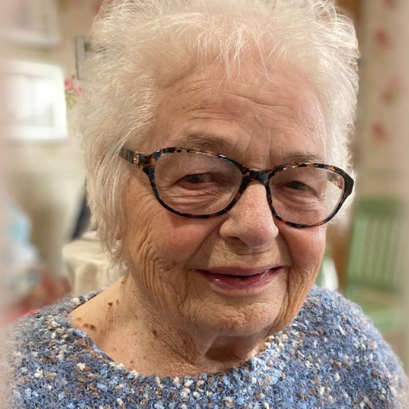 Elsie, our resident ambassador @ Barony Lodge Residential Care Home in Nantwich 
