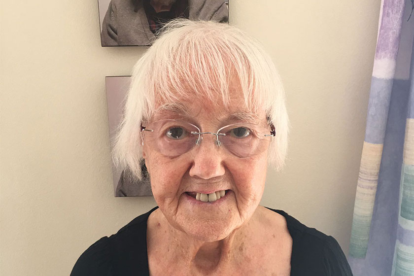 Rosemary Faupel, resident at our Orchard House Residential Care Home in Cambridgeshire 