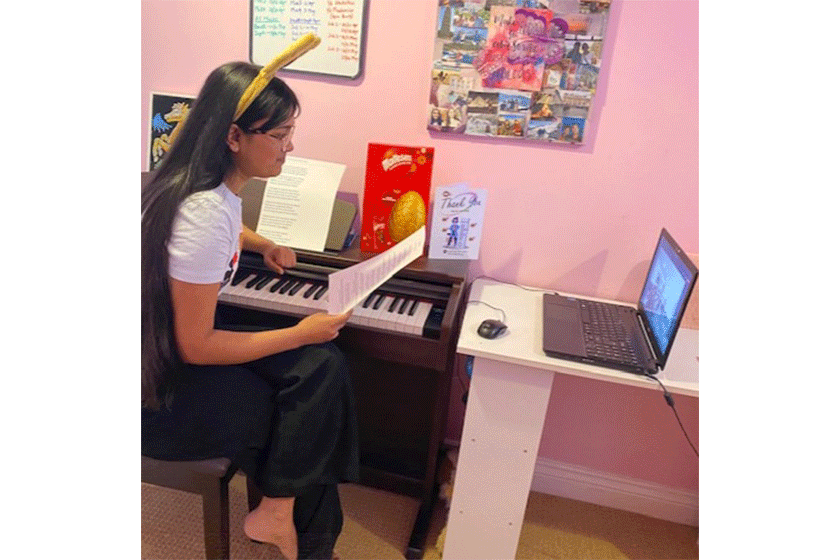 Preethi – our volunteer pianist