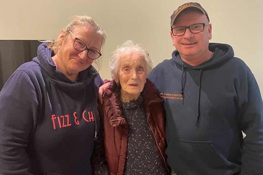 Betty's respite journey Betty, a resident at Meadow View Residential Care Home in Hersden, with family