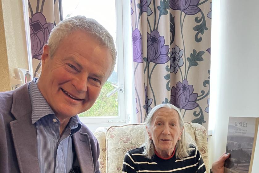 Jean's Joy Ravenhurst resident Jean is delighted to welcome author Francis Engleheart to her home
