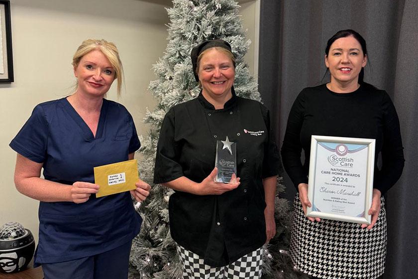 Allanbank scoop victory The team at Allanbank Care Home in Dumfries with their Scottish Care Award