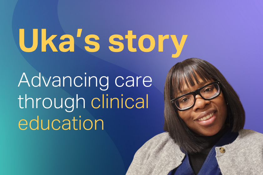 Nurse smiling in photo