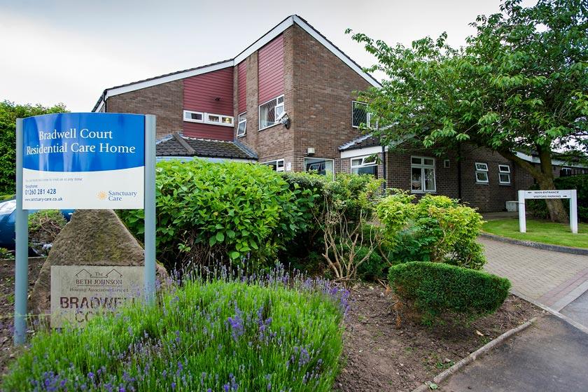 Exterior of Bradwell Court Residential Care Home