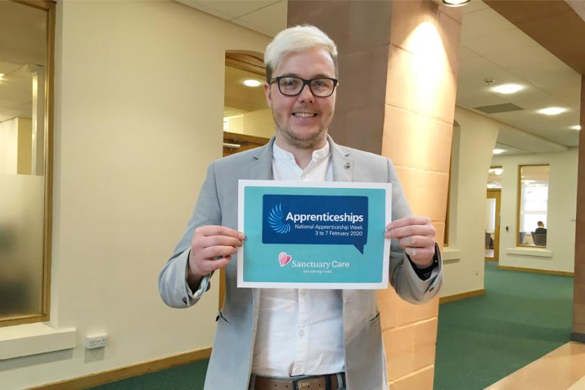 Sanctuary Care Apprentice Billy Pattison