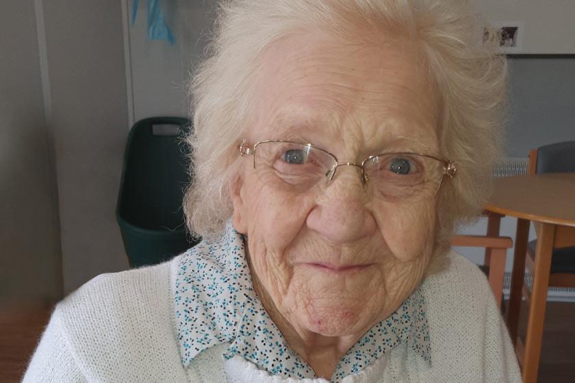 Pitcairn Lodge resident Lila