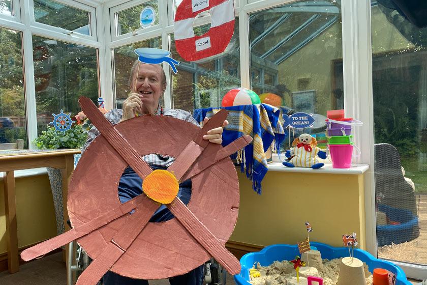 Wantage Nursing Home resident Ray Ward