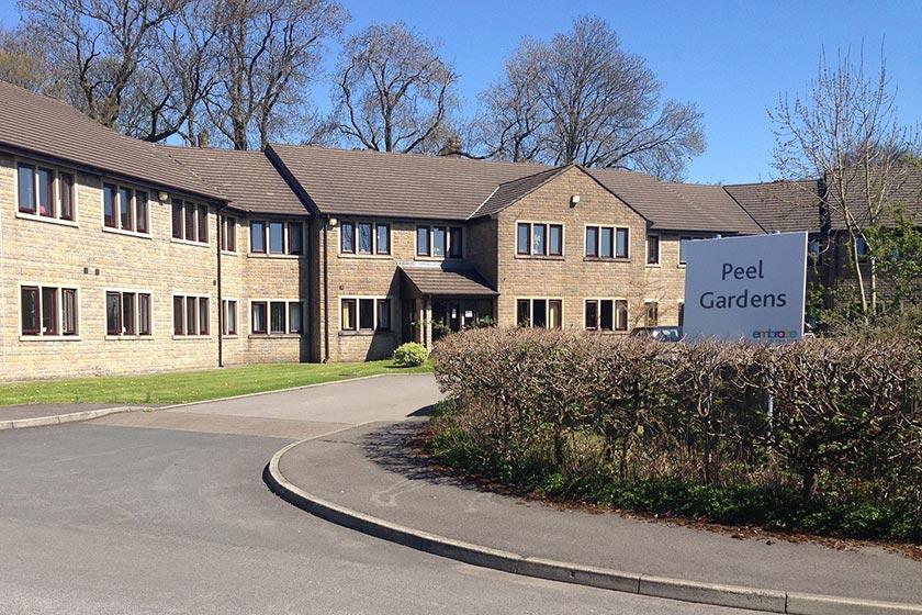 Exterior at Peel Gardens Residential and Nursing Home in Lancashire