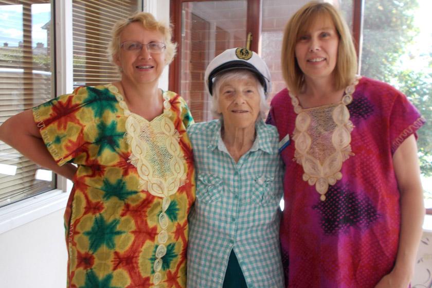 (L-R): Deputy Manager Debra Jacobs, resident Sophie Piddington and Activities Leader Debbie Maguire.