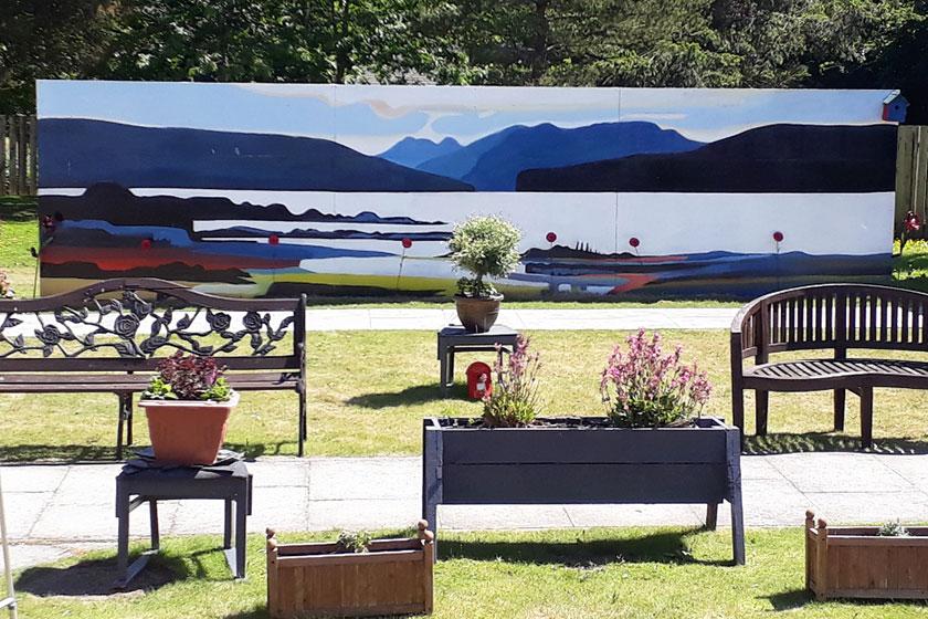 The beautiful mural to signify the 100th anniversary of the end of World War 1. The beautiful mural to signify the 100th anniversary of the end of World War 1