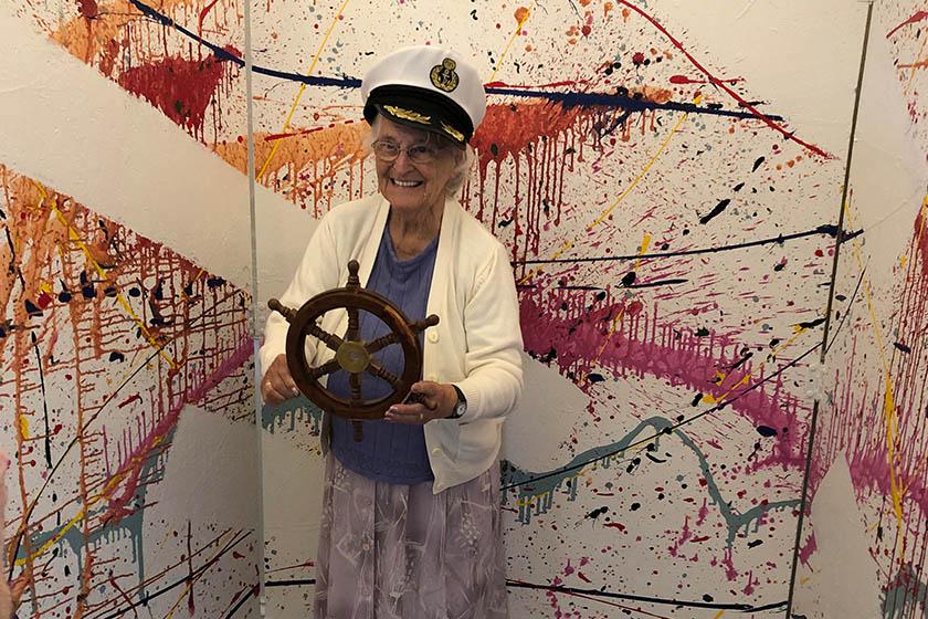 Mary Stone enjoying cruise week