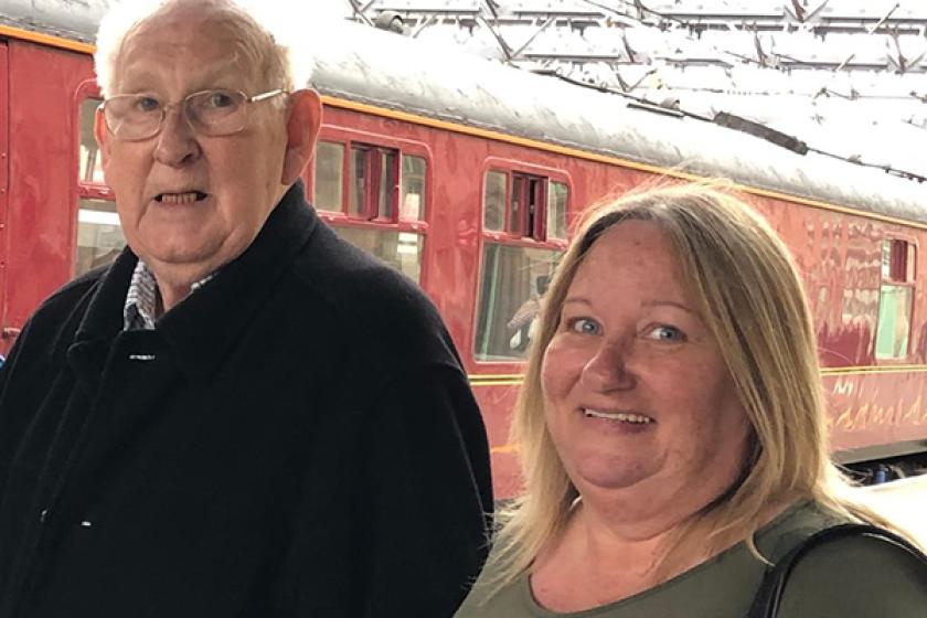 Margaret Sheriff and her husband Martyn are the sole cares for father Keith, who lives with them and has advanced vascular dementia.