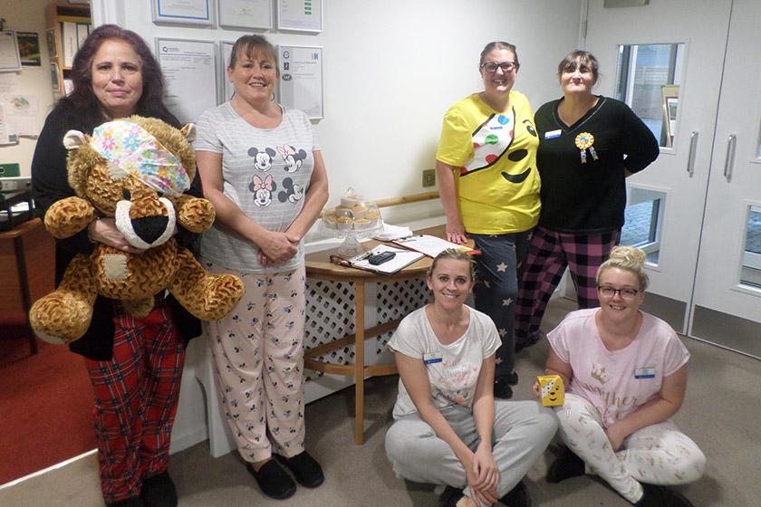 Sanctuary Care staff at Don Thomson House Residential Care Home dressed down for the day