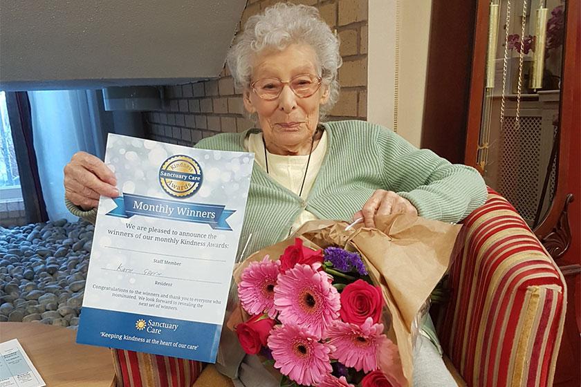 Kathleen Green wins special award for on-going kindness and generosity.