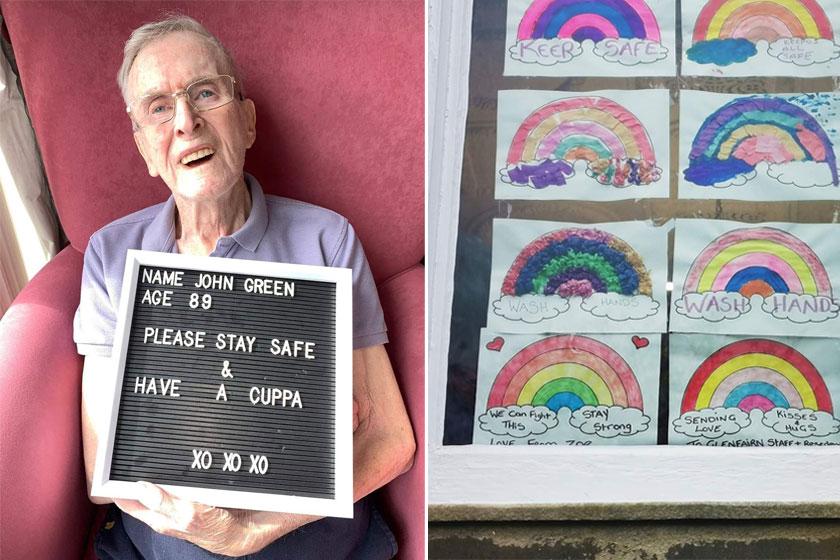 John with his words and the Glenfairn rainbows