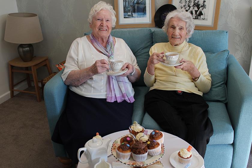 Jean McAllister and Madge Napper enjoying Silver Sunday Jean McAllister and Madge Napper enjoying Silver Sunday