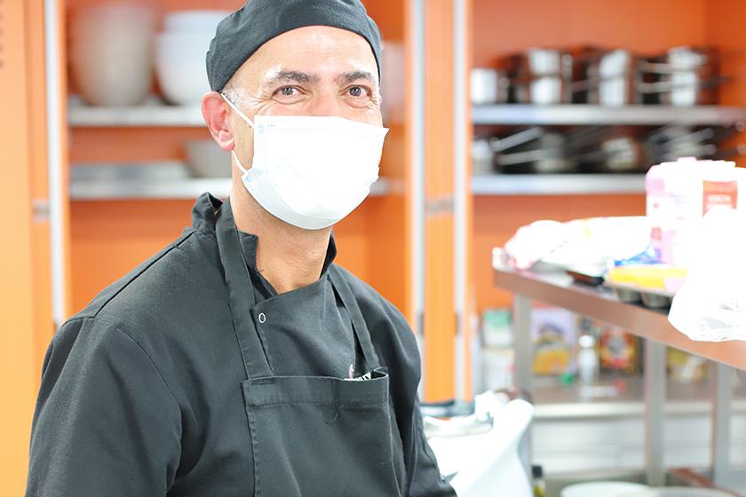 Head Chef at The Beeches Residential Care Home in Birmingham Ali Sobhani during the Sanctuary Care Masterchef contest 