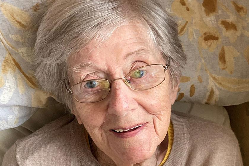 Betty Brown, who enjoys respite care breaks at Westmead Residential Care Home in Droitwich 