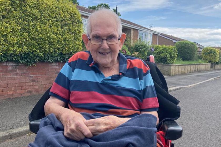 Gordon Close, a resident at our Nunthorpe Oaks Residential Care Home in Middlesbrough