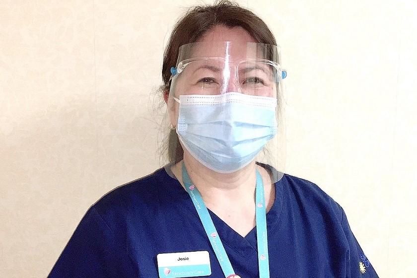 Deputy manager, Josie, is proud to have received the Covid-19 vaccine