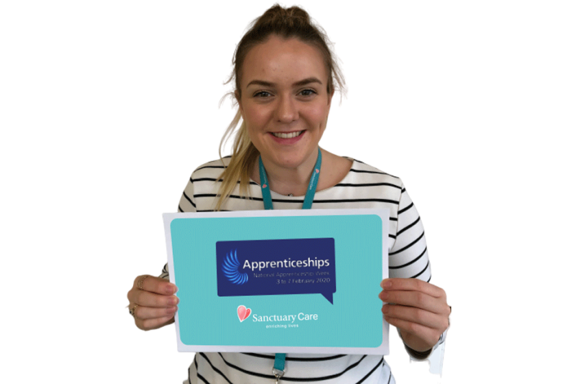 Sanctuary Care Apprentice Abbie Smith