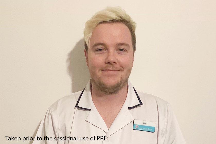 Billy Pattison, our student Nursing Associate at Fernihurst Nursing Home in Exmouth 