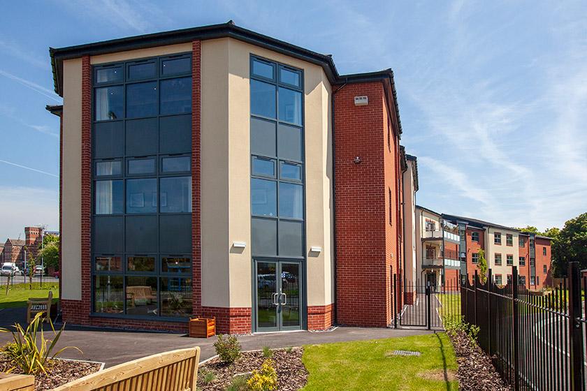 Exterior of Briggs Lodge Residential and Nursing Home in Wiltshire