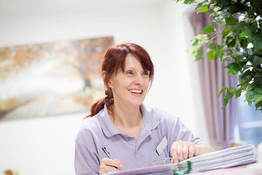 Care assistant Moira Whelan
