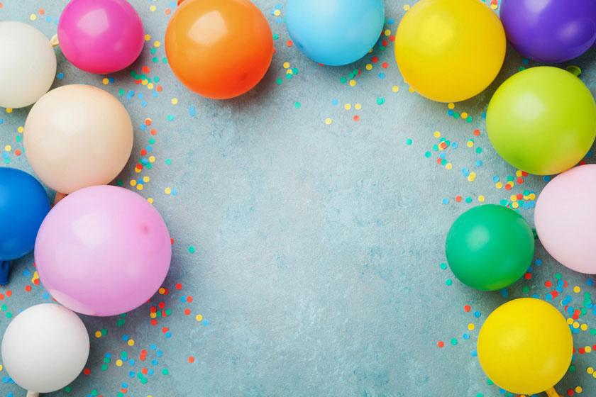 Balloon and confetti celebrations
