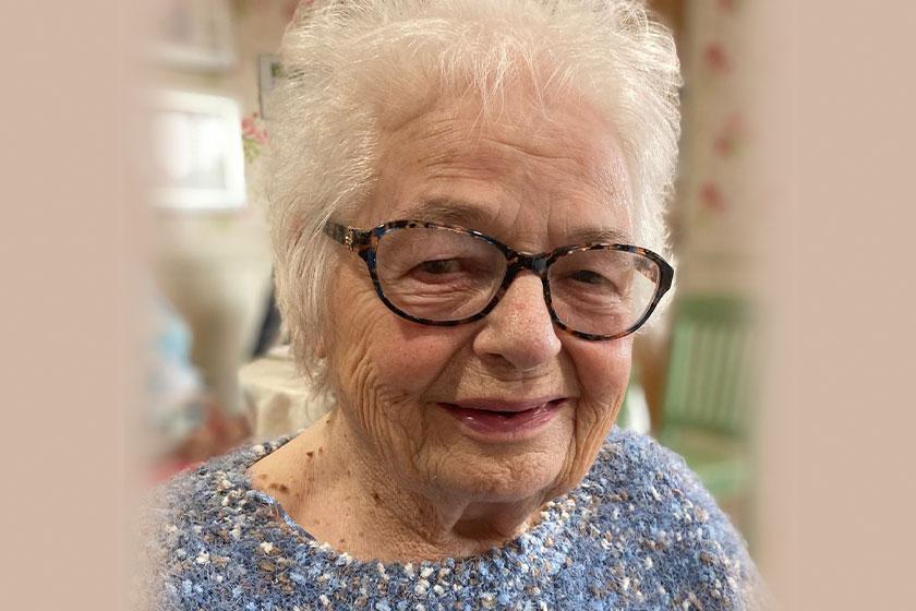 Elsie, our resident ambassador @ Barony Lodge Residential Care Home in Nantwich 