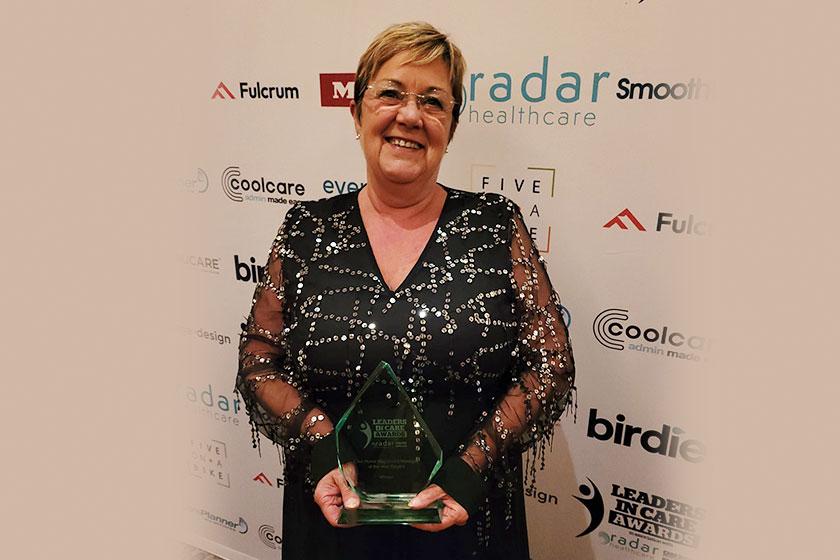 Fernihurst manager Kathryn wins prestigious national care accolade! Kathryn Pattison of Fernihurst Nursing Home in Exmouth with her Care Home Professional Leaders in Care Award