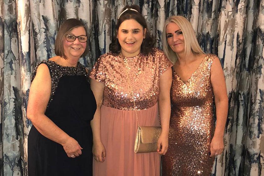 Celebrating victory in prestigious Scottish care awards! The team and residents at Birch House Care Home in Peterculter at awards ceremony