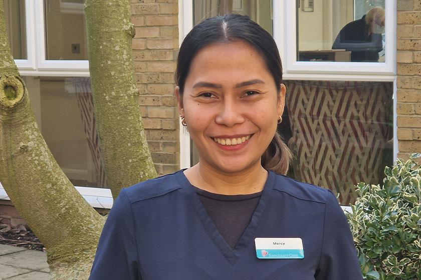 Mercy, a nurse at our Rowanweald Residential and Nursing Home, our care and nursing home in Harrow Weald 