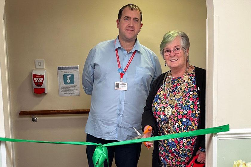 Councillor Sue Tolman opens community dementia support event at our Chyvarhas Care Home in Cornwall 