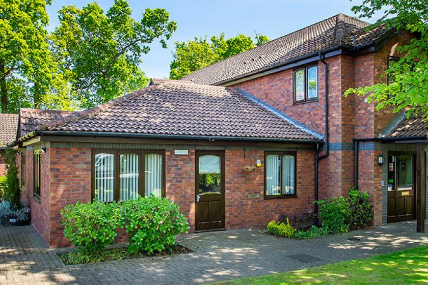 The front exterior at Nunthorpe Oaks Residential Care Home in Middlesbrough