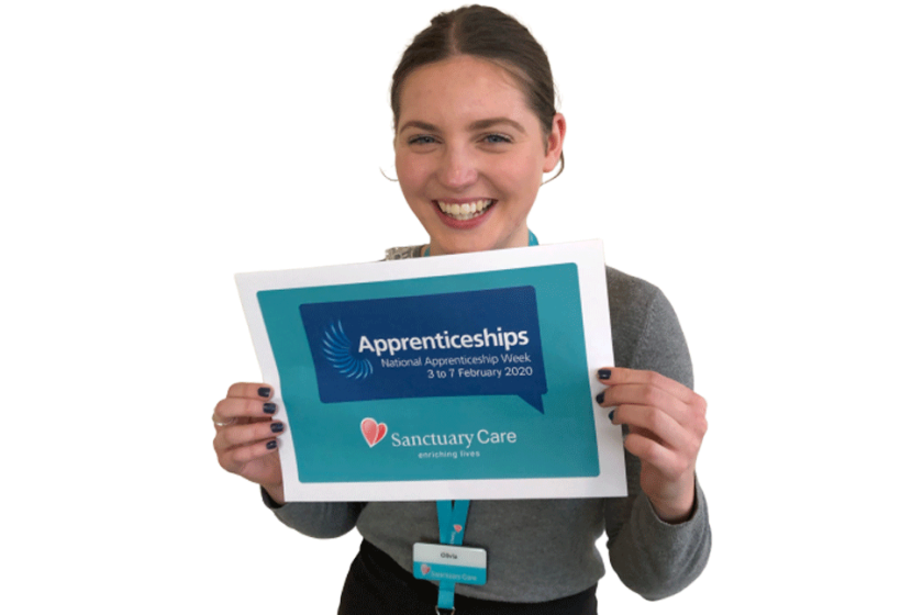 Sanctuary Care Apprentice Olivia Davies