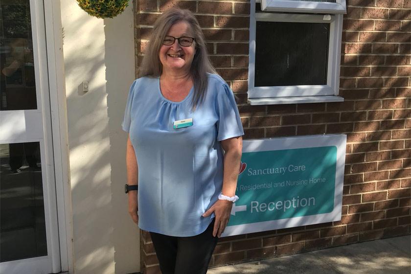 Diane Gibson Adminstrator Diane Gibson outside Pavillion Residential and Nursing Home in Sunderland