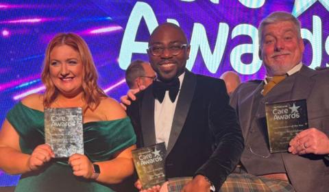 Sanctuary Care's trio of award of winners at the National Care Awards 2024