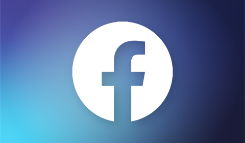 ID09 Jobs home - Facebook Facebook logo displayed in a white circle on a blue gradient background.