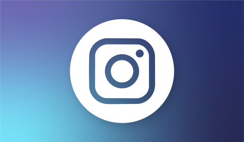 ID10 Jobs home - Instagram Instagram logo displayed in a white circle on a blue gradient background.