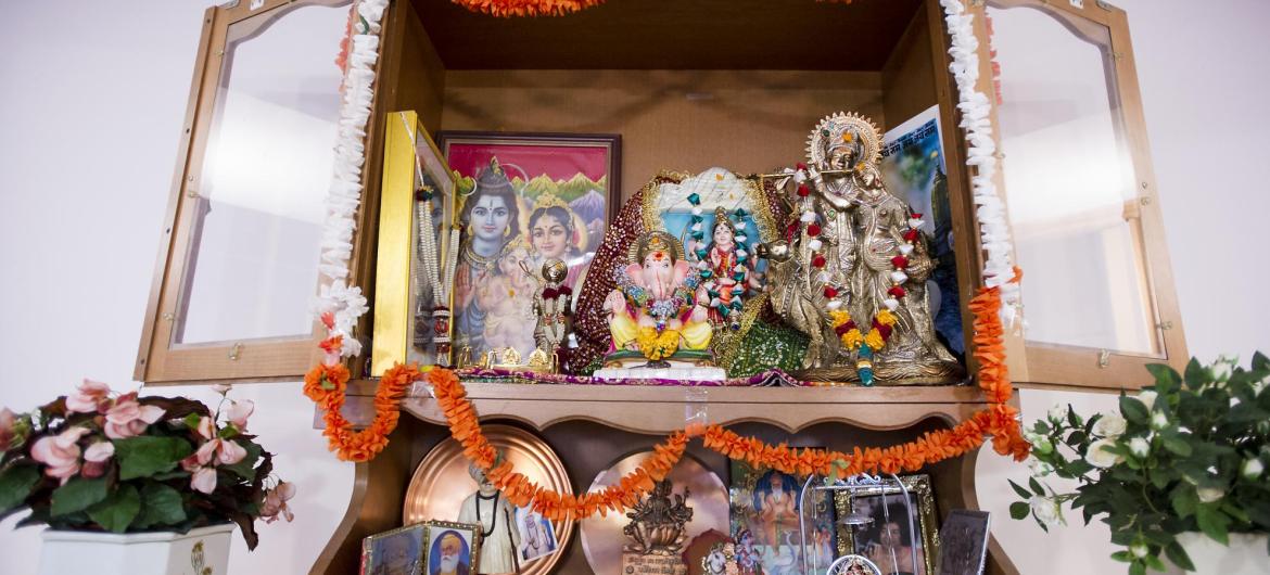 A shrine at Aashna House Care Home