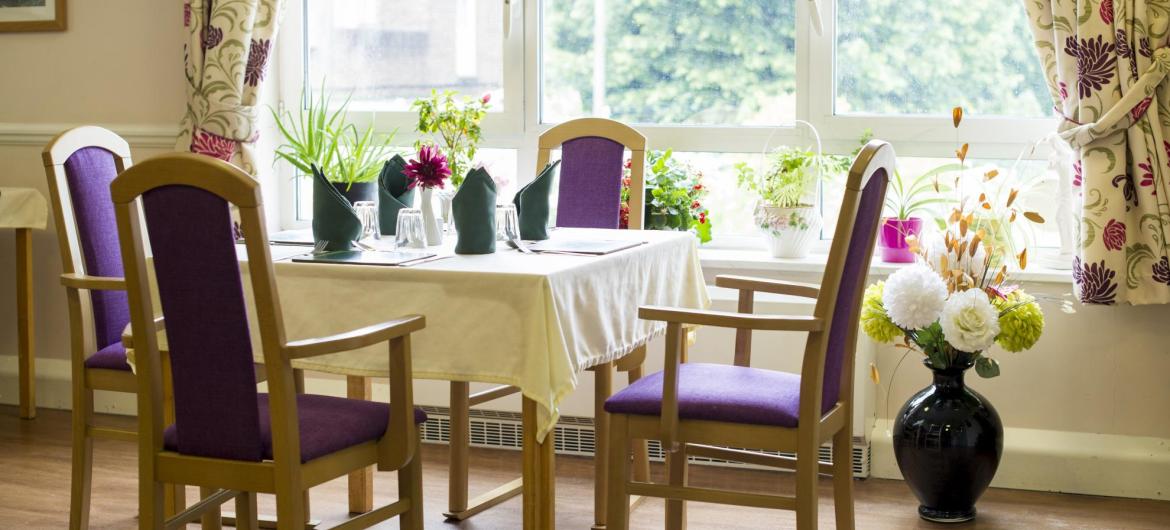 Dining Room at Ashgreen House Residential and Nursing Home