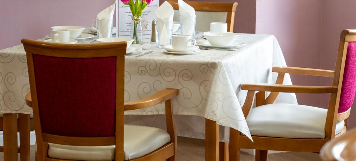 Abercorn House care home dining area