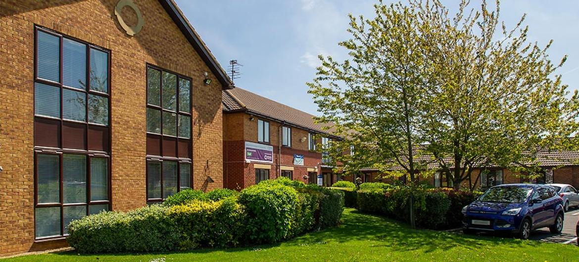 The front exterior of Ashwood Park Residential and Nursing Home in Durham