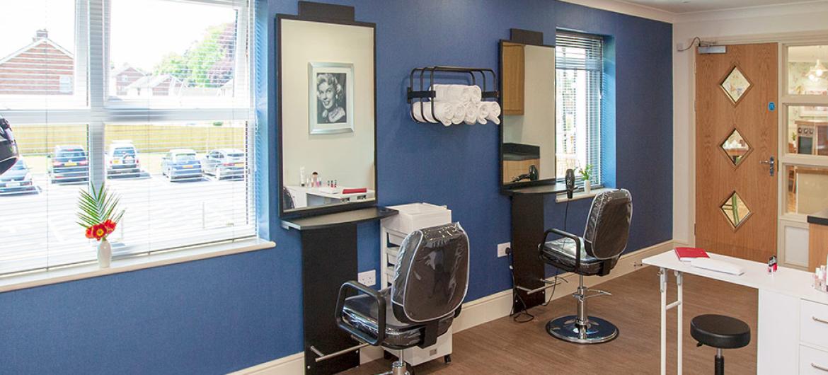 Hairdressing Salon at Briggs Lodge Residential and Nursing Home in Wiltshire
